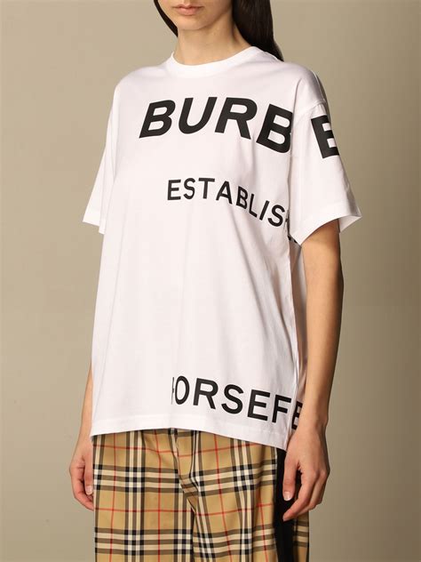 burberry t shirt zipper white logo|burberry oversized t shirt.